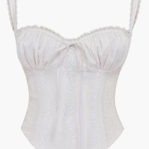 House of CB Gini Cotton Blend Corset Top